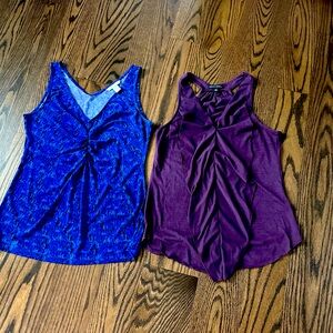 Stylish Blue and Purple Women's Tops by Banana Republic size medium both $12
